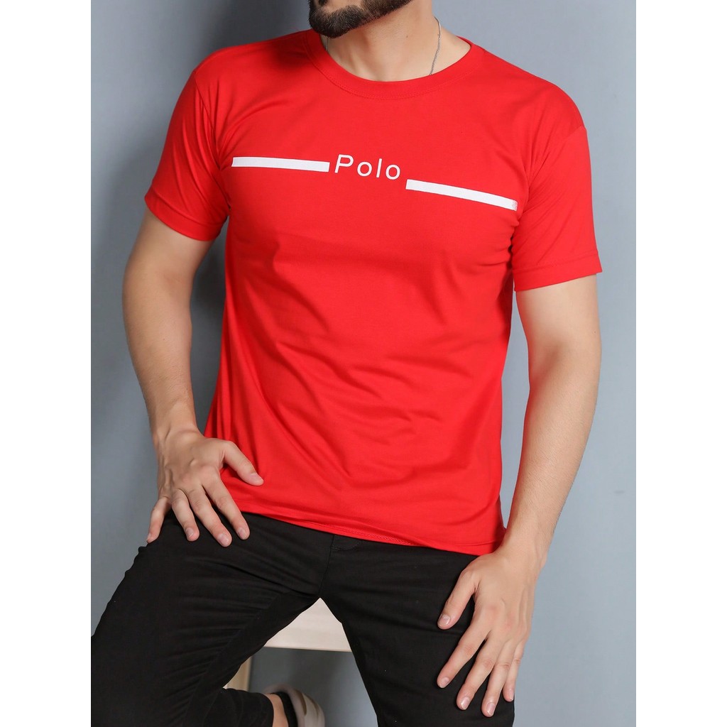 CAMISETA Masculina listra POLO Manga Curta Estampada Malha 30.1 Algodão em Oferta na Shopee