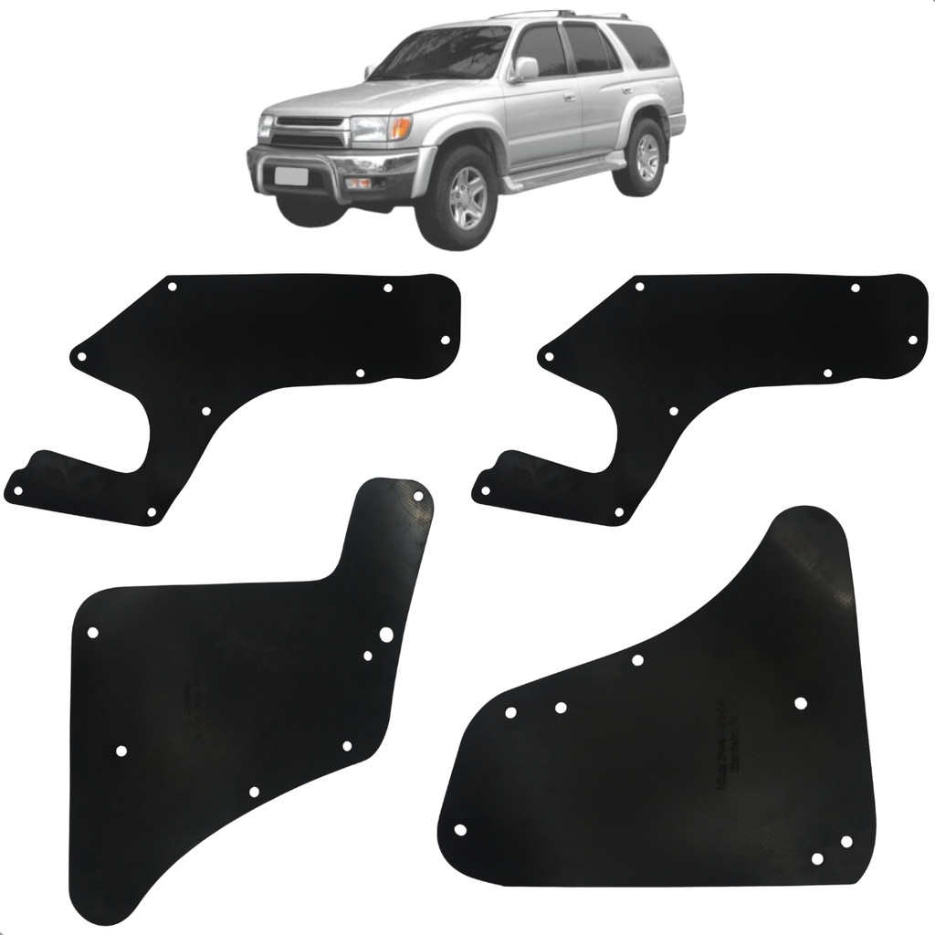 Par Guarda Pó Lama Caixa De Roda Hilux Sw4 1996 97 Até 2004