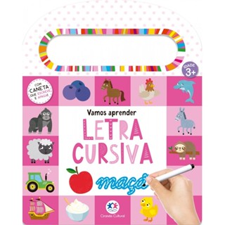 Livro Escreva e apague Vamos aprender letra cursiva em Oferta na Shopee