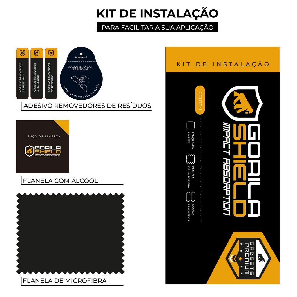 Detalhes do Película Gshield Vidro Duplo Temperado P/iphone X 11 12 13 14 15 16 com Bordas Elevadas Anti-Impacto