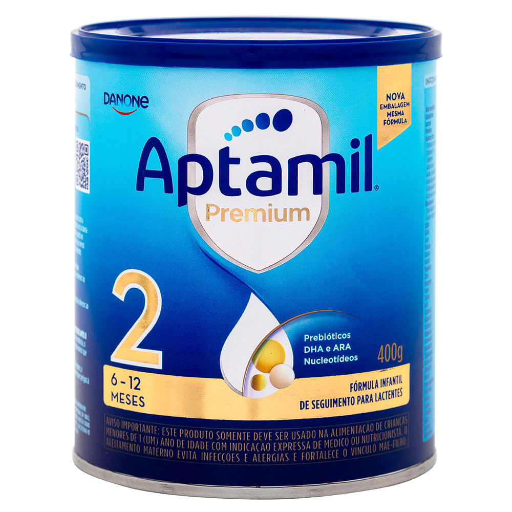 Fórmula Infantil Aptamil Premium 2  6-12 meses 400g em Oferta na Shopee