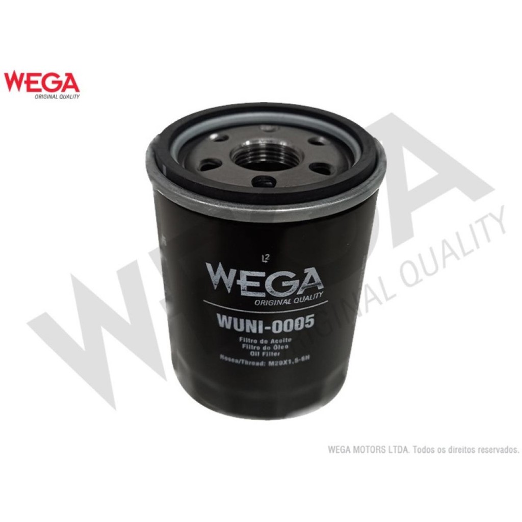 Filtro óleo Fiat Grand Siena 2012 a 2023 Wega WUNI-0005 - Automobiles