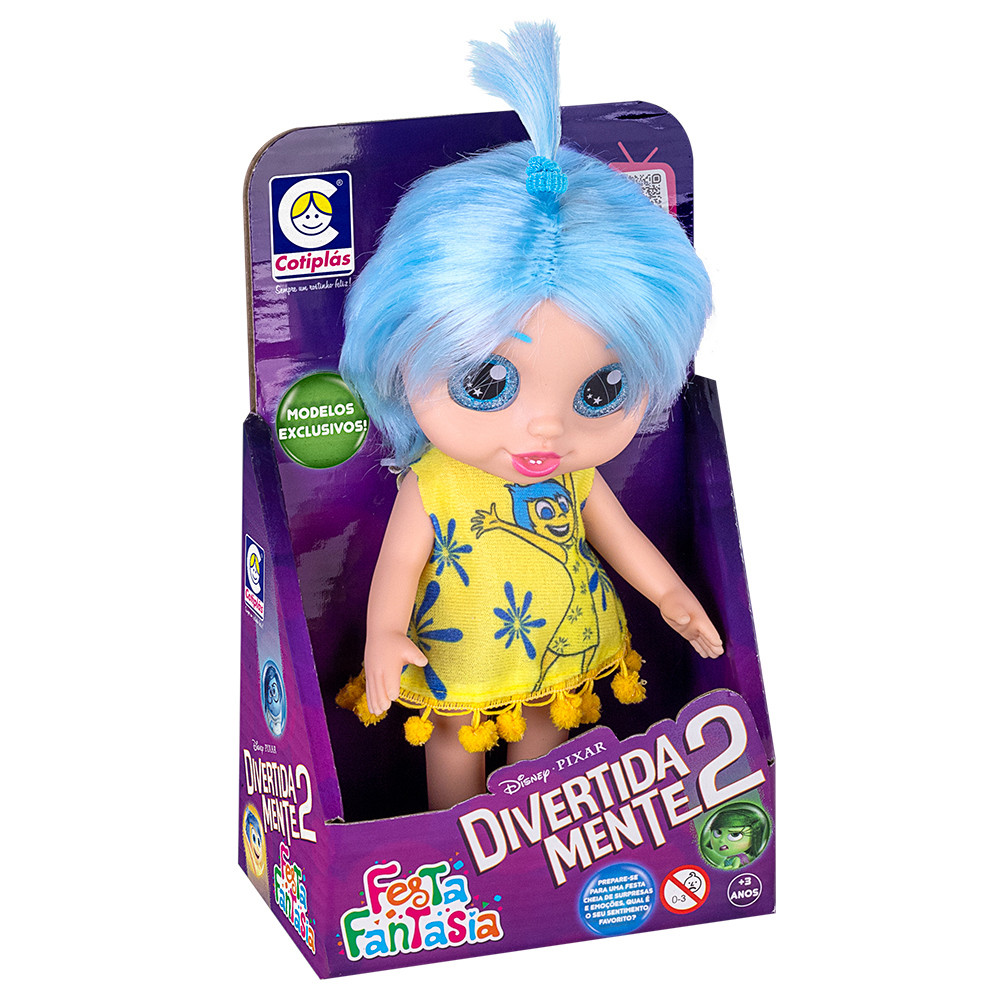 Boneca Divertida Mente 2 Festa Fantasia Alegria em Oferta na Shopee