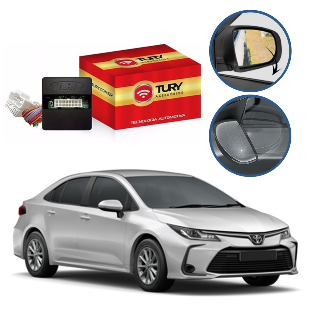 Módulo Tury PARK 5.9.2 DQ para Toyota Corolla 2020+, Subida de Vidros, Tilt Down, Rebatimento, Antiesmagamento em Oferta na Shopee