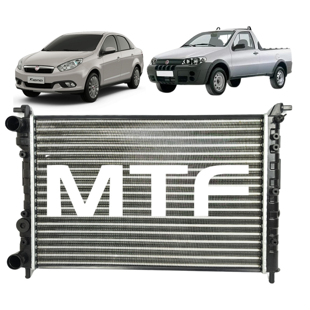 Radiador Mtf Fiat Palio Strada Siena 1.0 1.3 1.5 1.6 1996 1998 2002 em Oferta na Shopee
