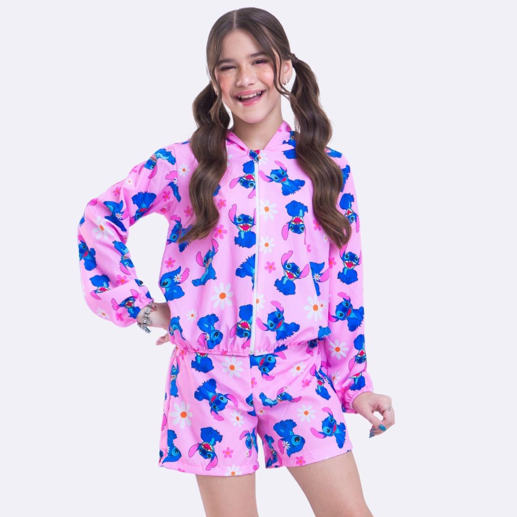 Conjunto Infantil Juvenil Menina Blogueirinha Stitch