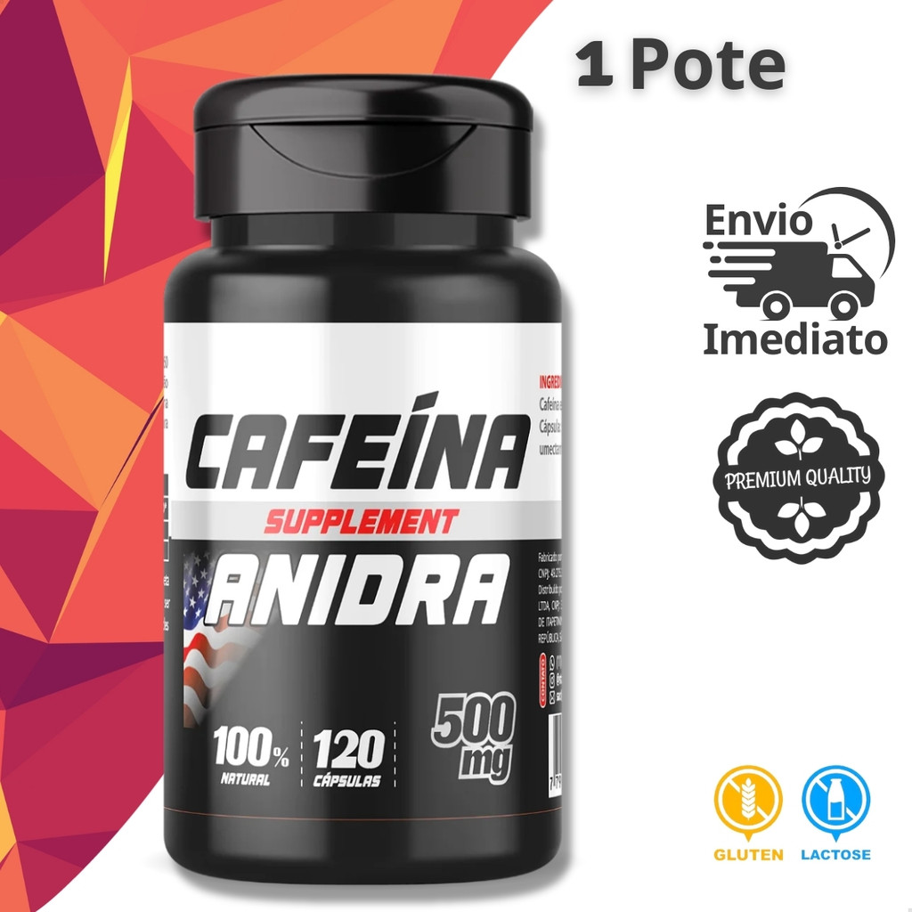 Cafeína Anidra Super Concentrada 120 Cáps - Status Verde em Oferta na Shopee