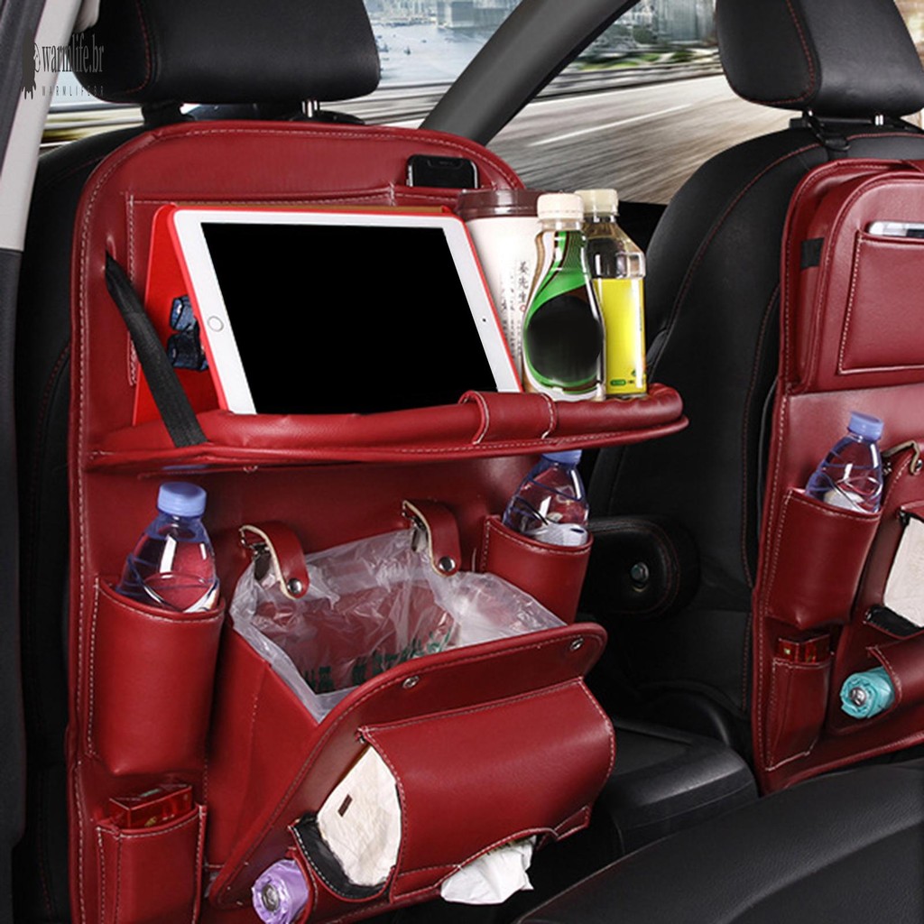 Bolsa Organizadora Para Banco Traseiro De Carro , Resistente Ao Desgaste E Durável , Organizador Automático Acessórios D