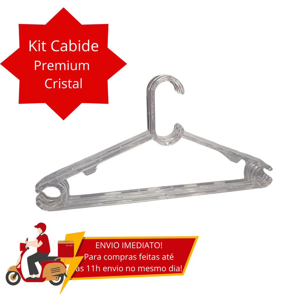 Kit Cabides Adulto Premium Cristal Antideslizante Resistente 10,30 e 50