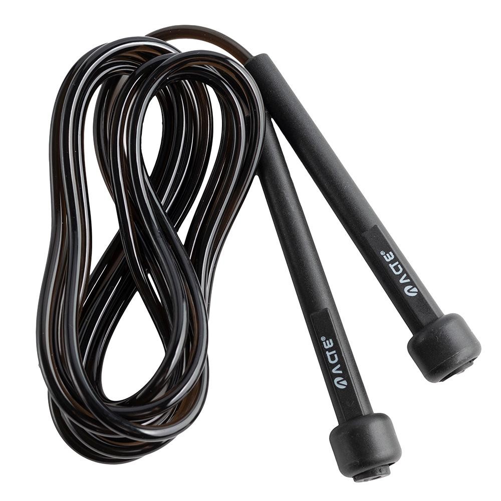 Corda De Pular No Tubo T95 Em Pvc 2,75 Metros Preta Acte Sports em Oferta na Shopee