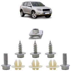 Kit Grampo Parafuso Farol Dianteiro Rav4 2006 A 2012 9 Peças