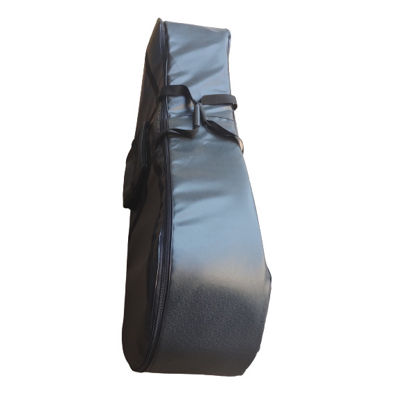 Capa Case Sax Contra Baixo Bag Couro Pelúcia Ultra Proteção