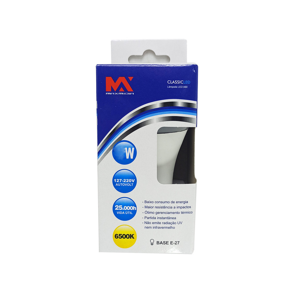 Lampada Bulbo 7W 5 Unidades 127-220V