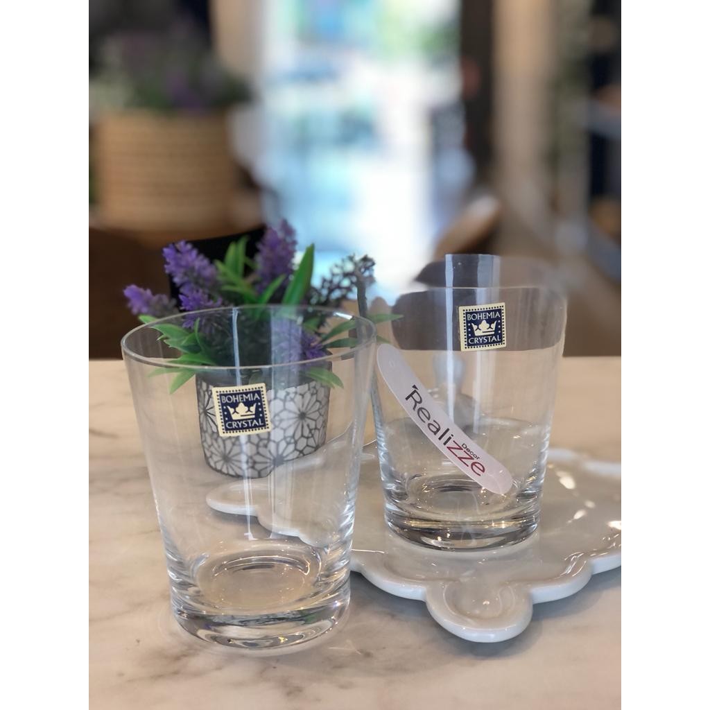 Jogo de 6 copos baixos Sophia em cristal ecologico 340ml A9,8cm