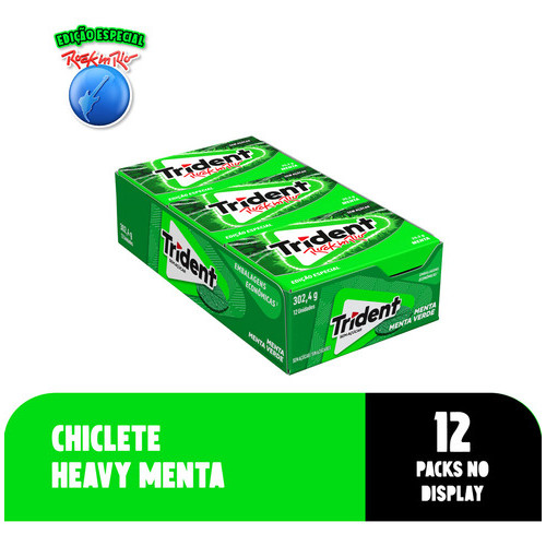 Chiclete Sabor Menta 12 Unidades 25.2g Trident 14s