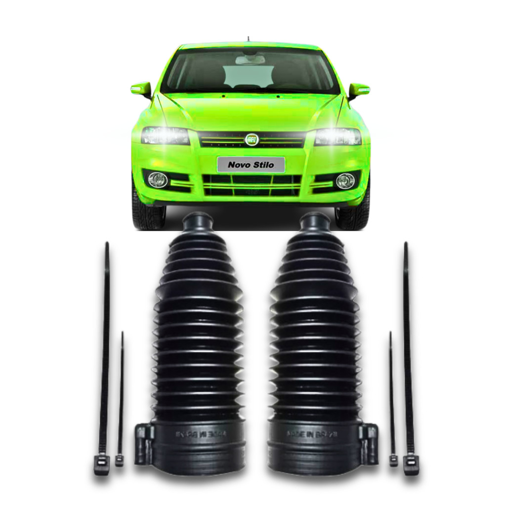 Kit Par Coifas Caixa Direção Hidráulica Coifa Fiat Stilo 2003 Até 2011
