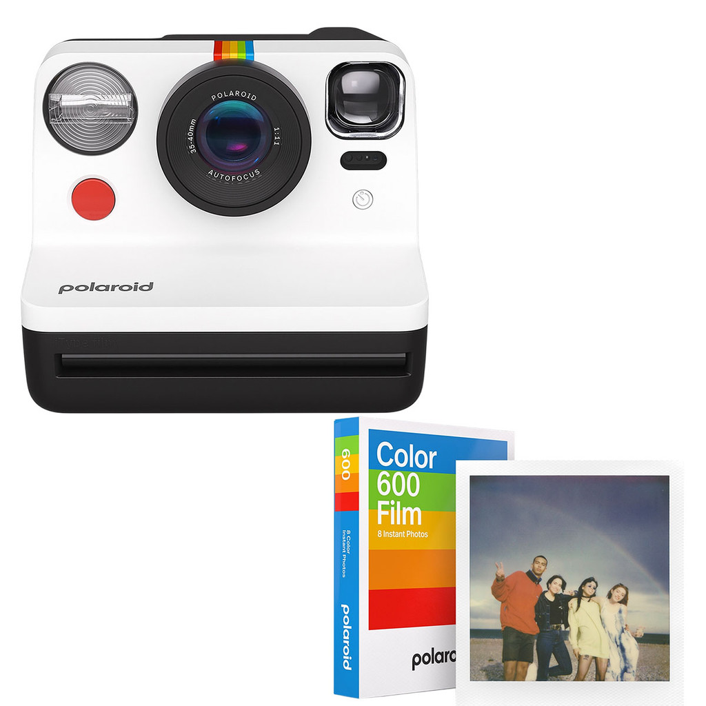 Kit Câmera Polaroid Now Gen 2 Com Filme Colorido 600 Para 8 Fotos