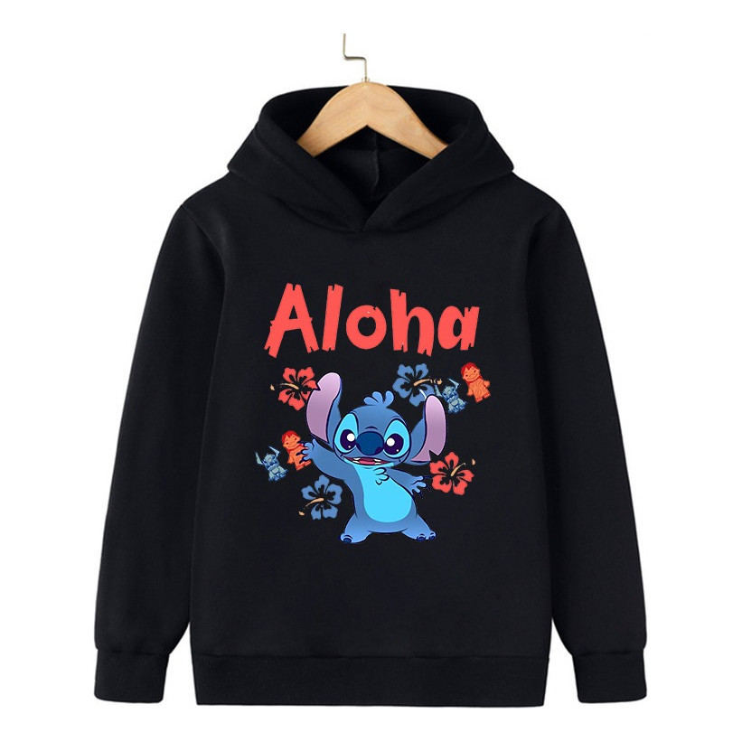 Blusa De Frio Moletom Canguru Casaco Lilo E Stitch Aloha