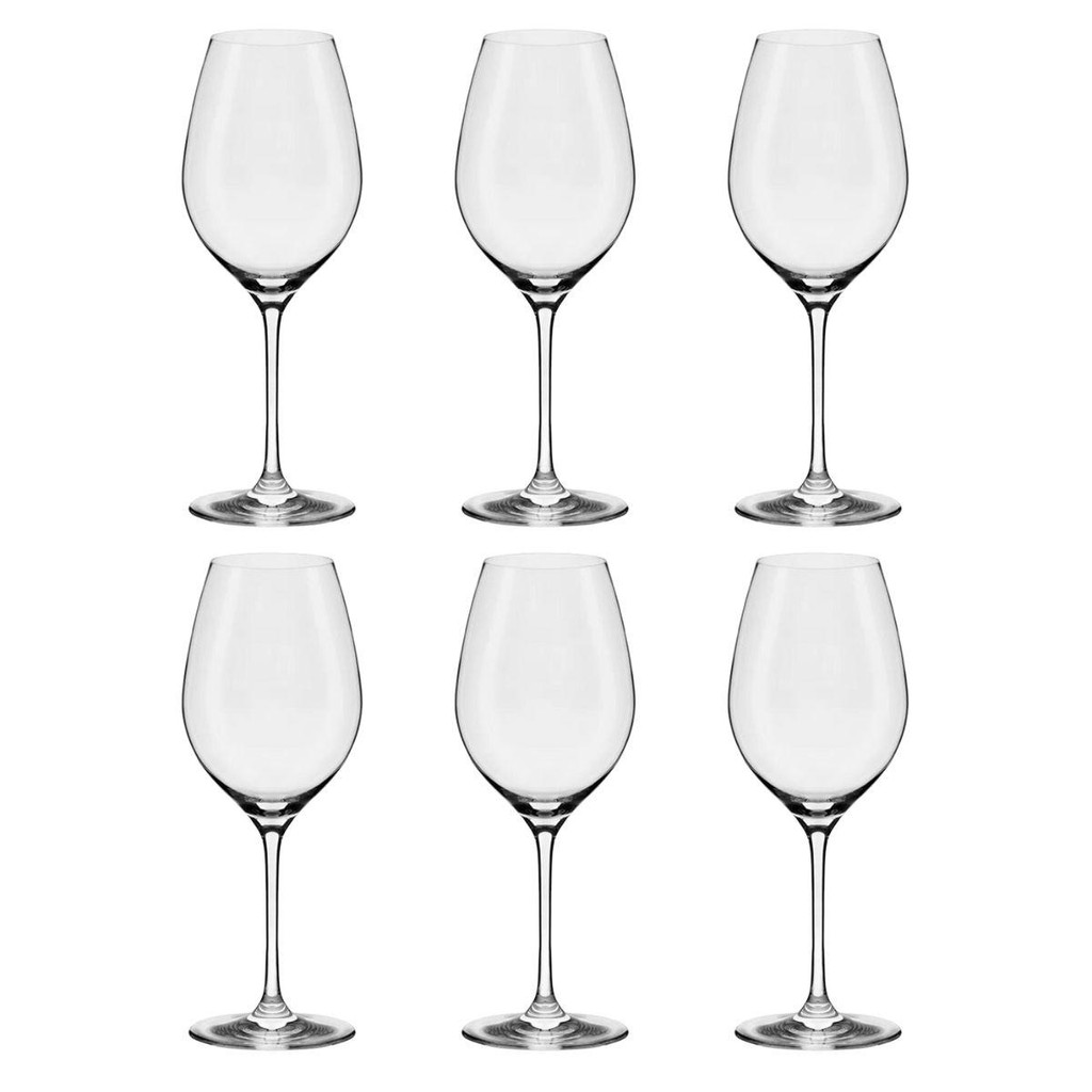 Jogo de 6 Taças De Cristal Bordeaux 660 Ml Oxford Forever Classic