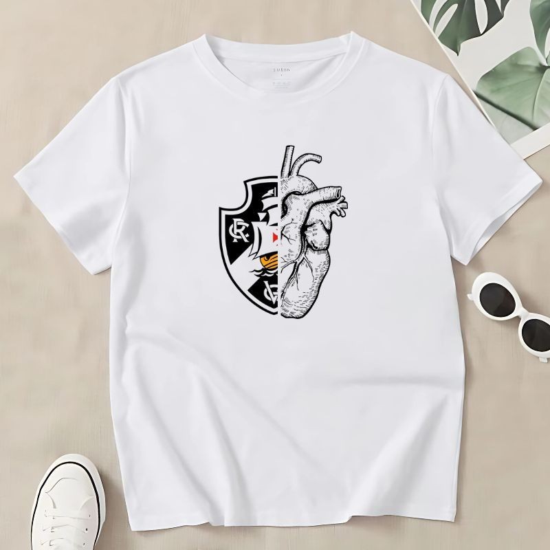 Camisa Do Vasco Masculina Blusa Branca