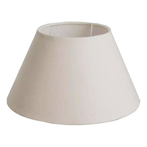Cupula abajur luminaria 30x15x45cm grande Tecido Algodao Soquete Nacional Cor Bege Ref 24