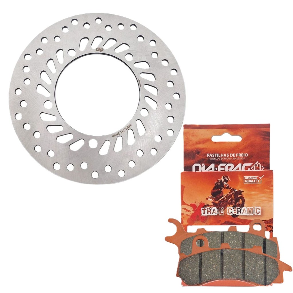 Disco de Freio Dianteiro Pcx 160 Combi Brake + Pastilhas Diafrag (Cerâmica) em Oferta na Shopee