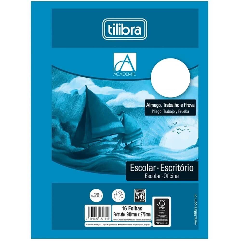 Papel Almaco Sem Pauta Universitario Academie com 16 Folhas - Tilibra