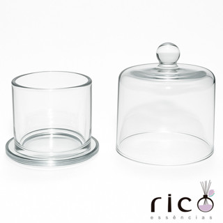 Porta Vela De Vidro Com Cúpula 210ml em Oferta na Shopee