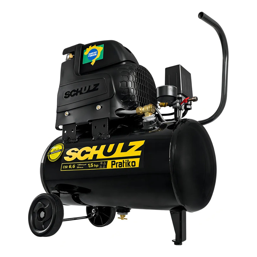 Compressor de Ar Csi 6,6 Monofásico 220v 20 Litros Schulz