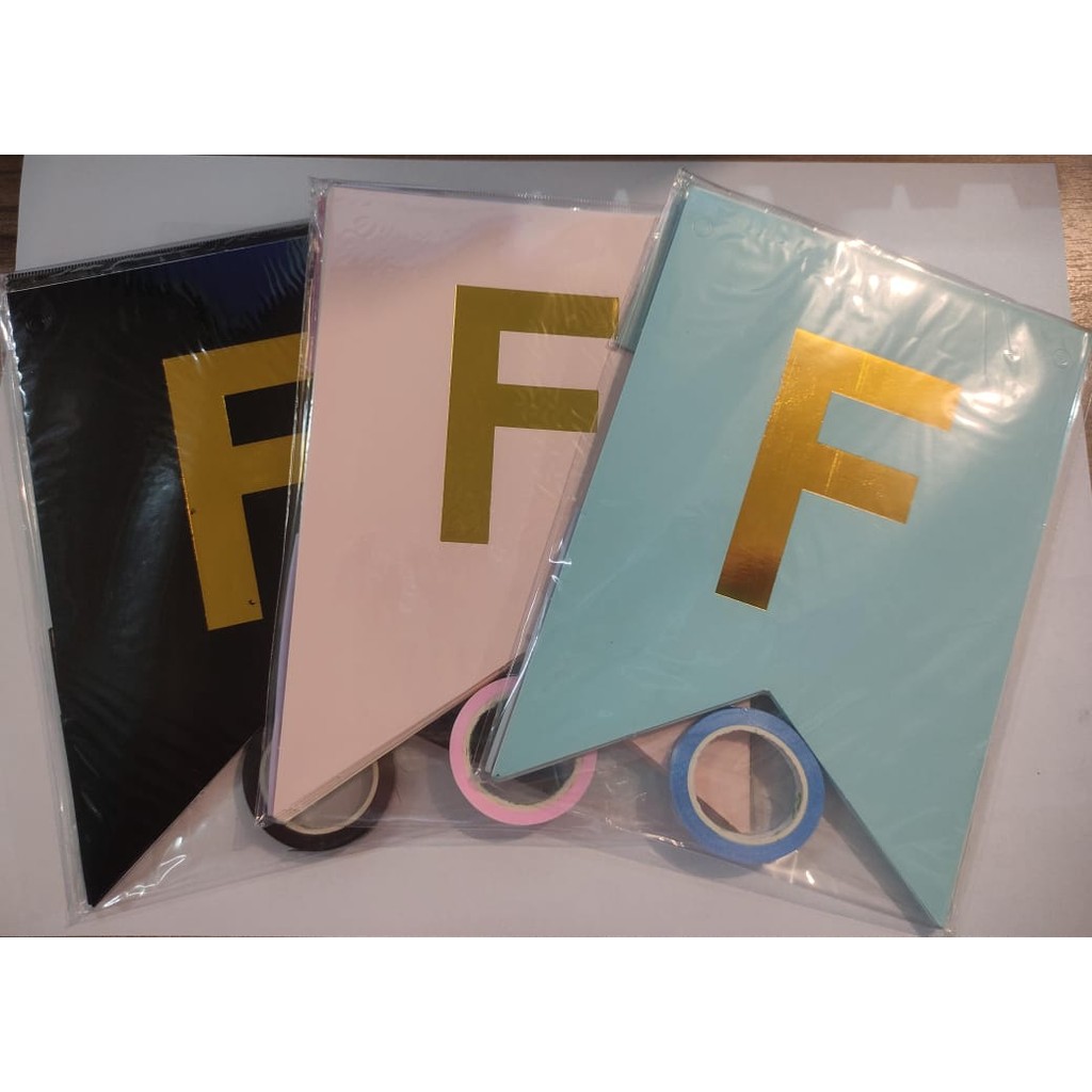 Faixa Feliz Aniversário Decoração de Festa Papel Cartonado Com Detalhe Dourada