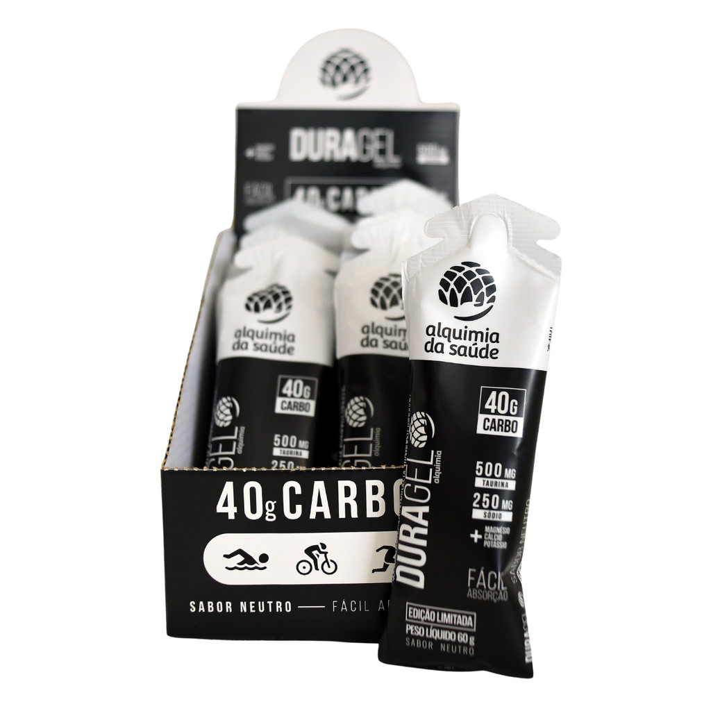 Duragel Box 40g Carbo Alquimia da Saúde Neutro 15 Unidades 60g