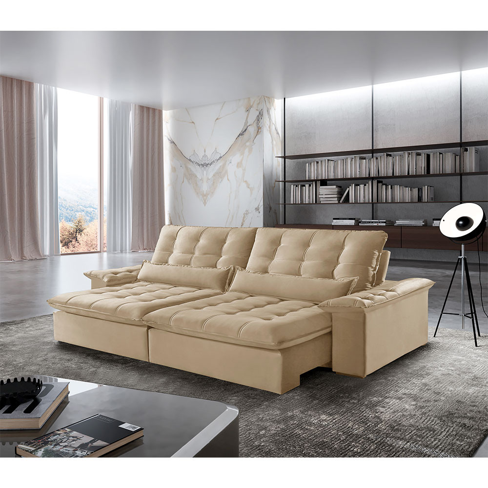 Sofá Victory Linho 02 Módulos de 120cm B25cm Meu Sofá Online