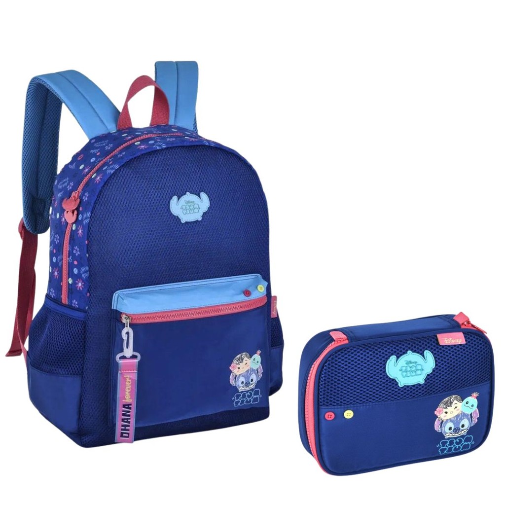 Kit Mochila Juvenil Azul: Onde Comprar | BuscaProdutos