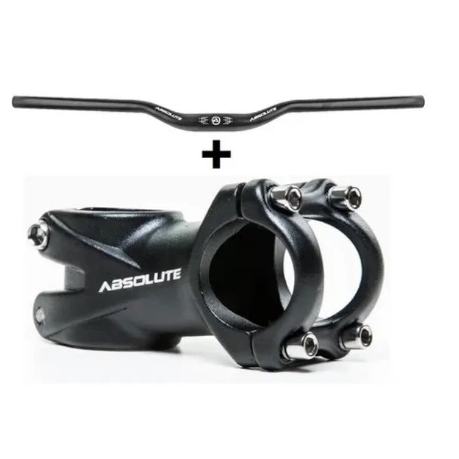 Kit Guidão Curvo 20mm Com Mesa De Avanço Alumínio Absolute Bicicleta em Oferta na Shopee