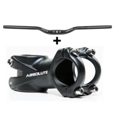 Kit Guidão Curvo 20mm Com Mesa De Avanço Alumínio Absolute Bicicleta