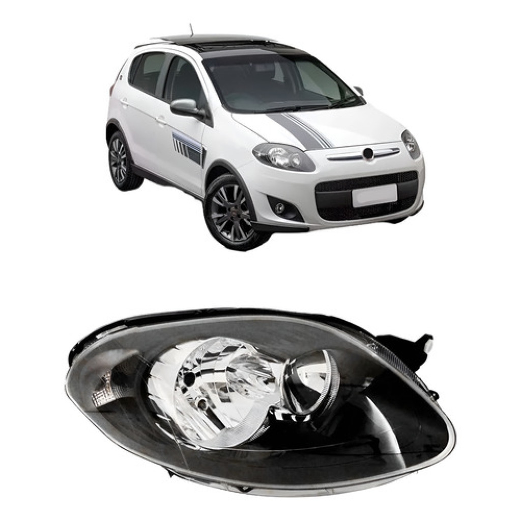 Farol Mascara Negra Palio 2012 A 2017