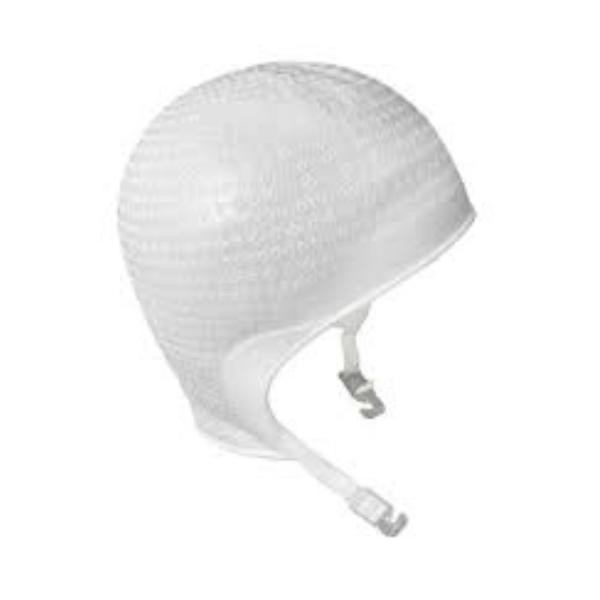 Touca de Silicone Para Mechas com Alça 2300 furos + Agulha para Mechas - Leitosa/Branca