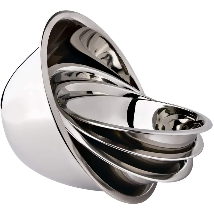 Conjunto De Tigelas Com 5 Peças Aço Inox Utilidades Planeta