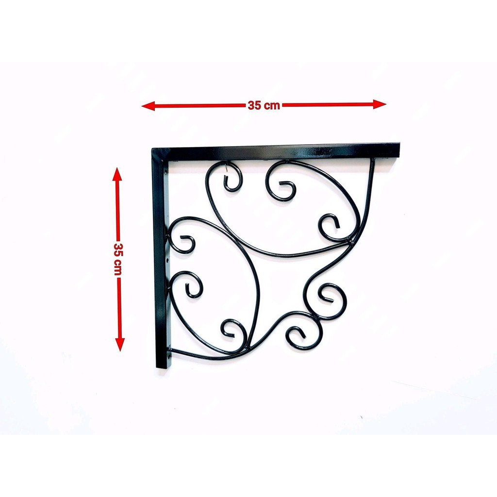 Mão francesa 35 x 35 rustica ferro 1 peça