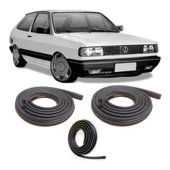 Borracha Portas E Mala Gol Voyage Parati Quadrado Kit