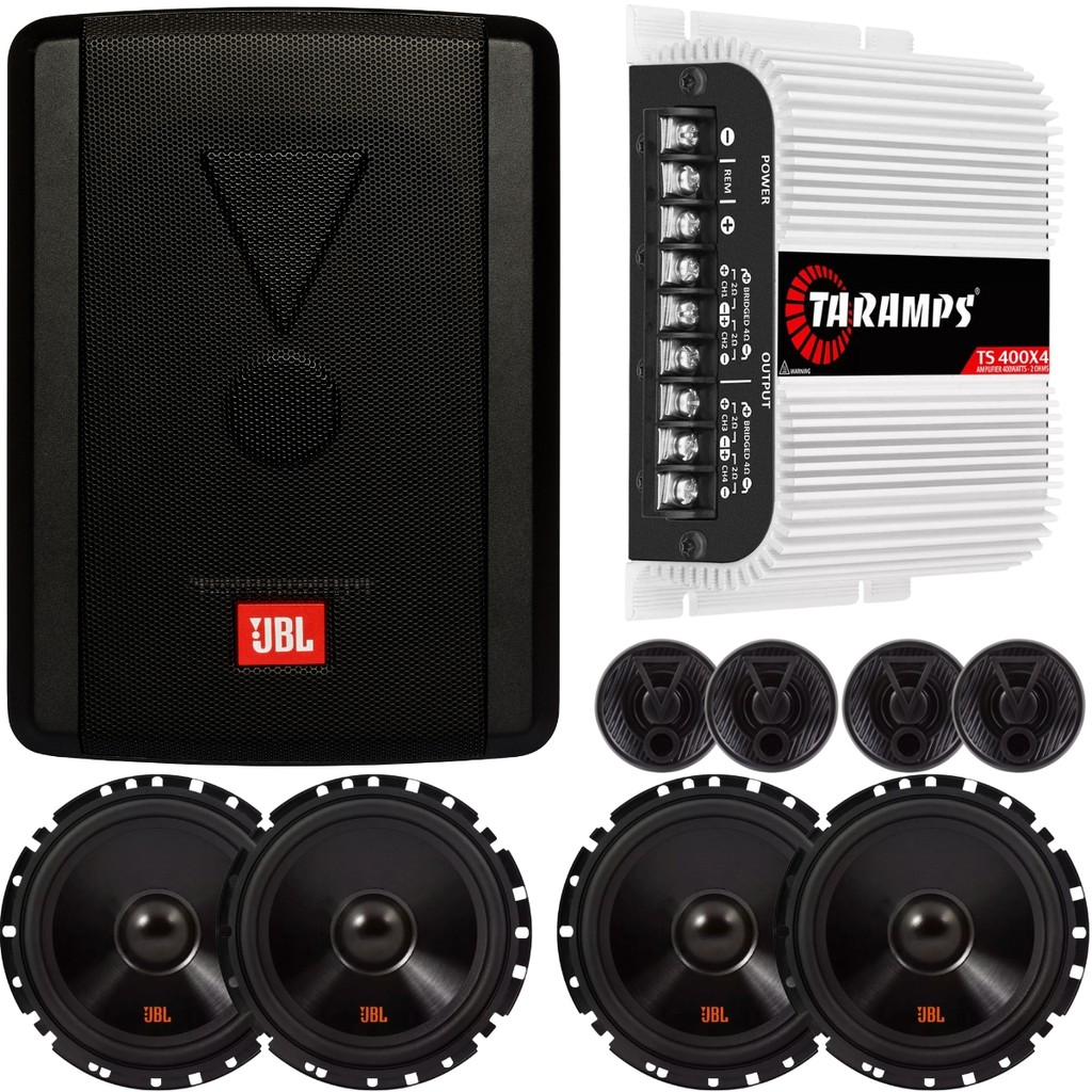 Caixa Amplificada Jbl Sw68a-ms + Módulo Taramps + 2 Kit Duas Vias em Oferta na Shopee