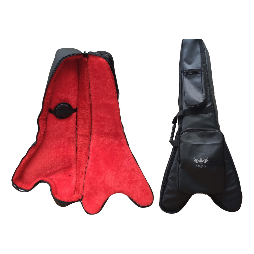 Capa Bag Guitarra EpiPhone Flying V Korina V-58 Bag Couro