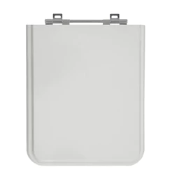 Tampa de Vaso Square Cinza Platina Bacia Incepa MDF Laqueado