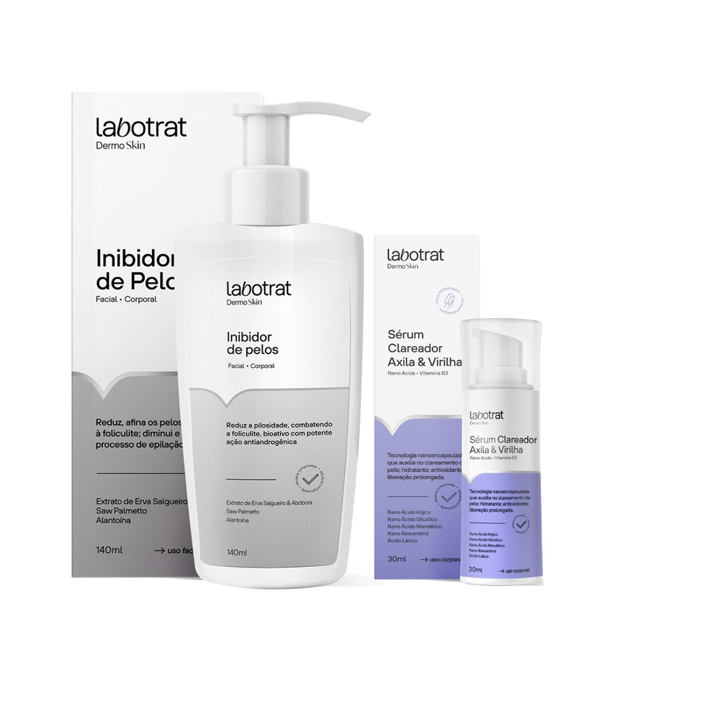 Kit Sérum Clareador E Inibidor Pelos Virilha Axila Labotrat - Beauty