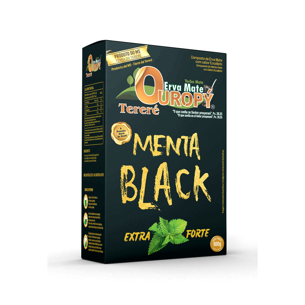 Erva Mate para Tereré Ouropy - Menta Black