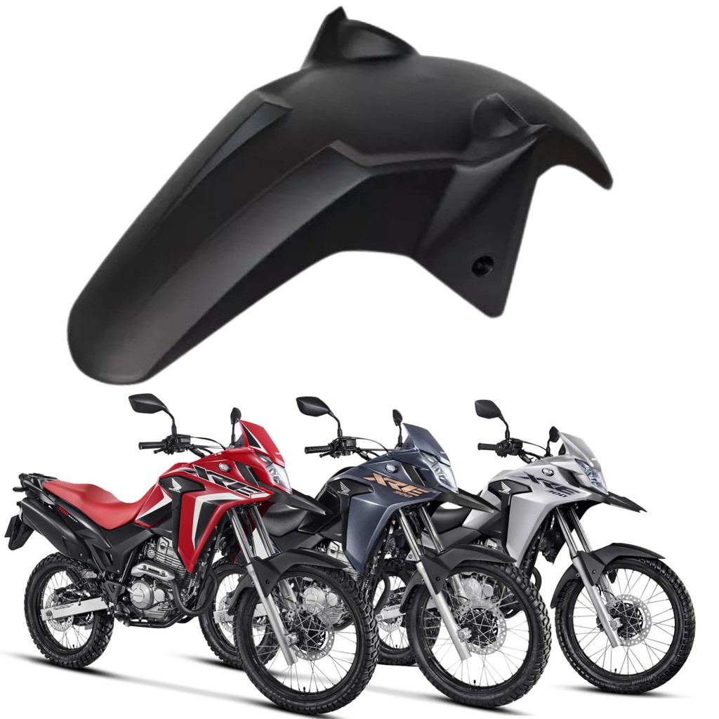 Paralama Dianteiro Inferior Preto Adaptável Xre 300 2019 2020 2021 2022 2023 PARAMOTOS HONDA