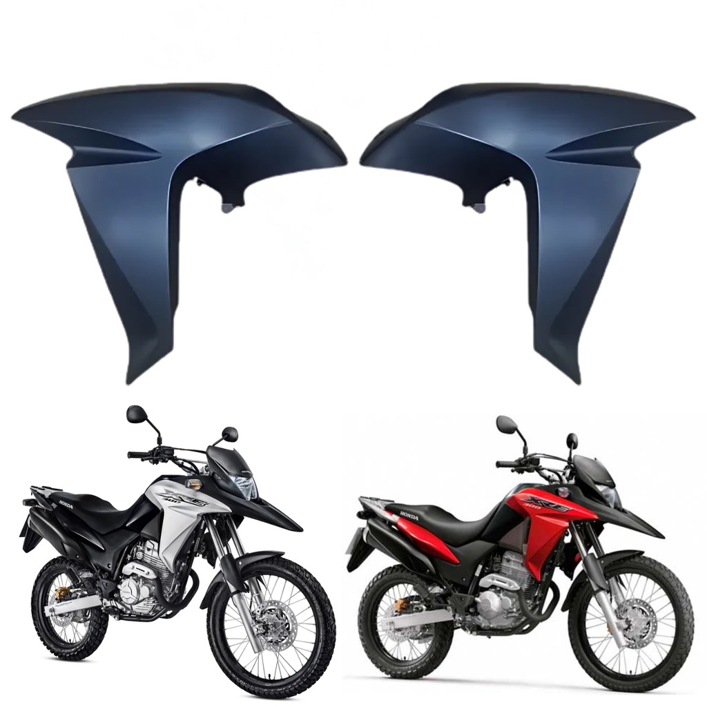 Aleta Guia Aba Lateral Asa Tanque Xre 300 Preto Sem Pintura 2016 2017 2018 PARAMOTOS HONDA