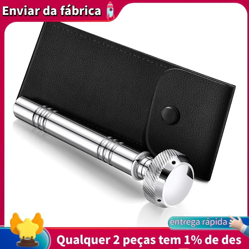 Aspersor De Água Benta De Bolso Cristão Com Estojo De Transporte De Couro Religioso Recipiente Aço Inoxidável