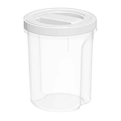 Pote Organizador Acoplado Redondo com Rosca 2L para Mantimentos e Alimentos Cozinha Organizada