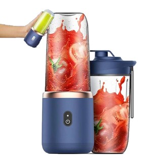 KIT 1 Mini Liquidificador + 1 Copo portátil De Suco De Alimentos 400ML 6 Lâminas Espremedor Elétric em Oferta na Shopee